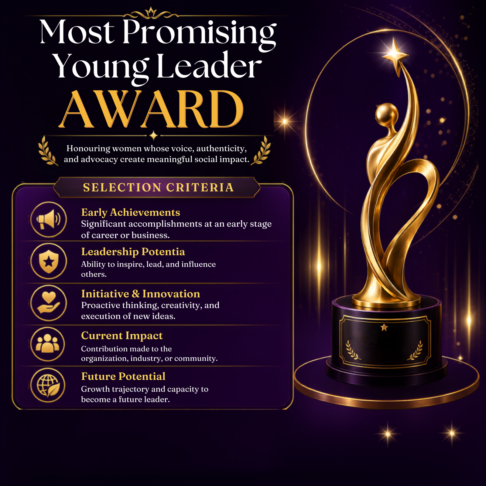 Most Promising Young Leader Award