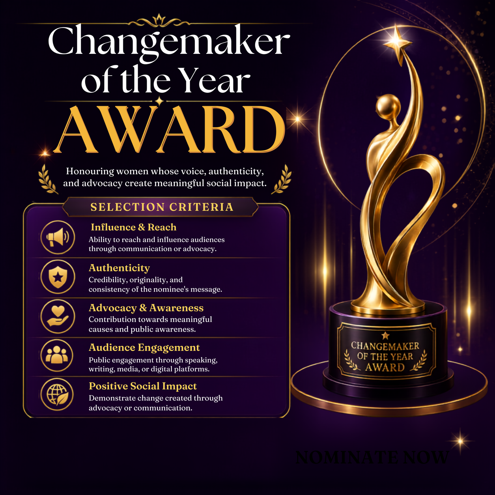 Changemaker of the Year Award